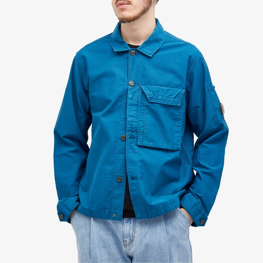 CP Company Men's Ottoman Shirt Ink Blue
